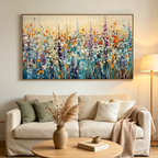 WILD MEADOW: Impasto Vibrant Wildflower Field Canva