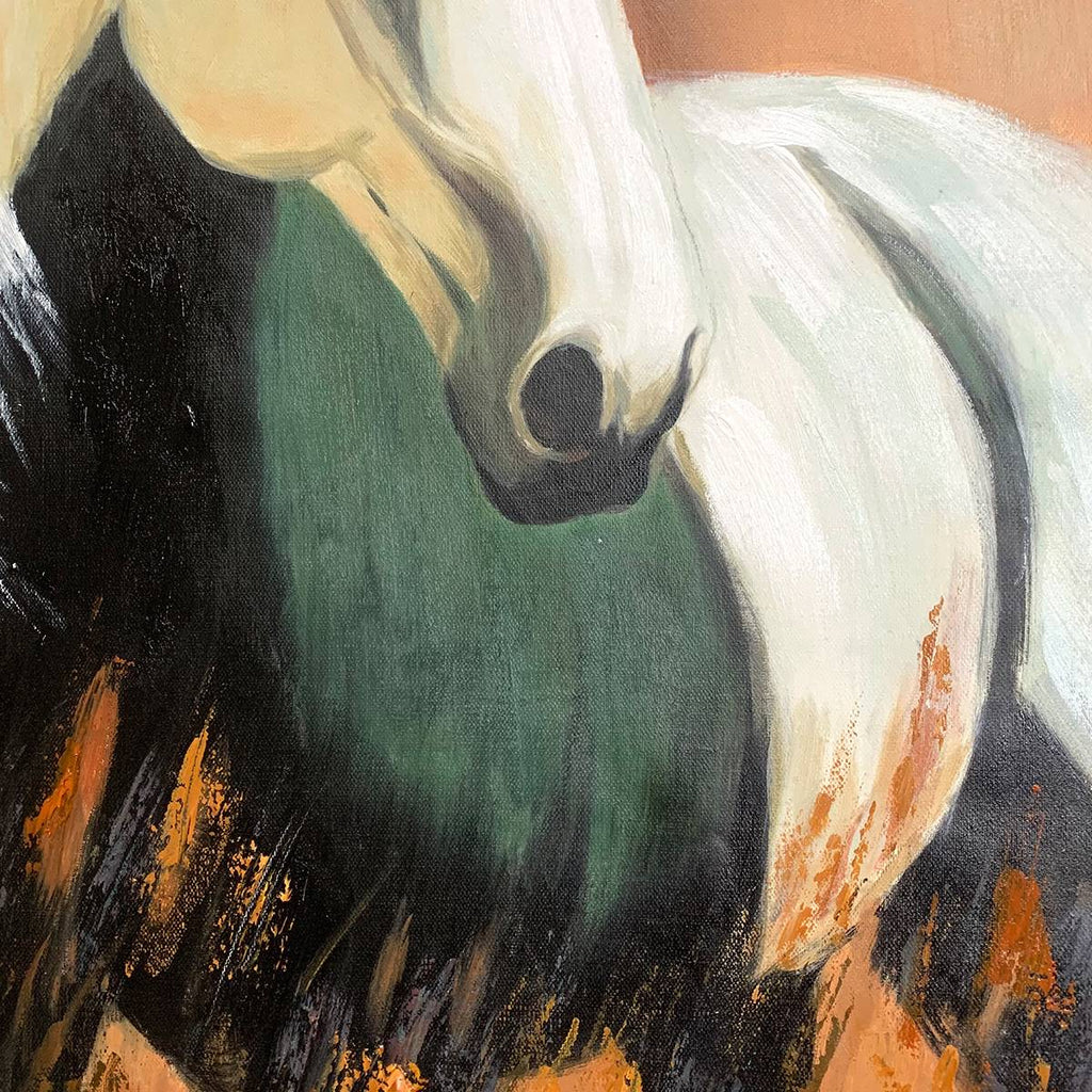 WINDWHISPER: Horse Wall Art Rustic Animal Canvas
