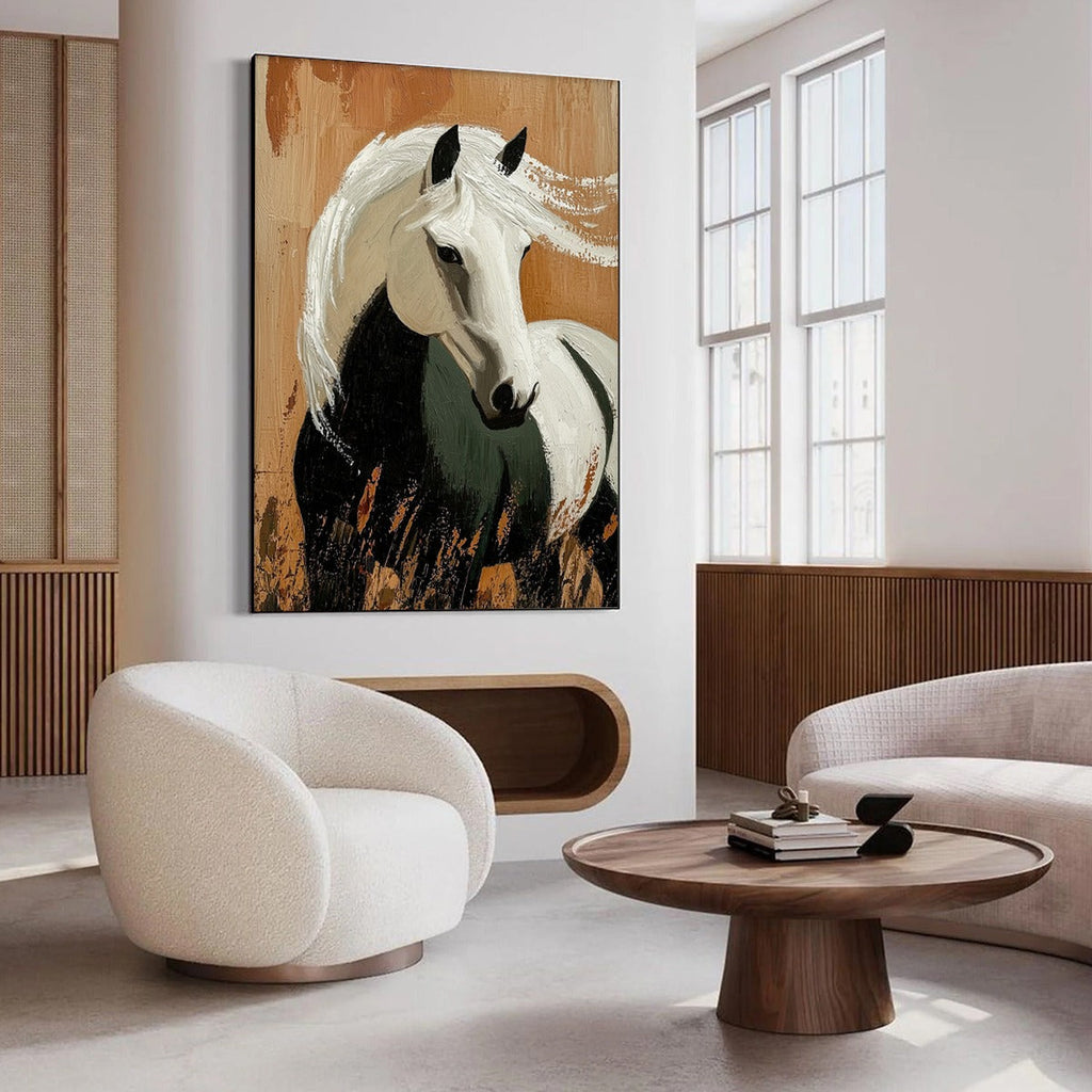 WINDWHISPER: Horse Wall Art Rustic Animal Canvas