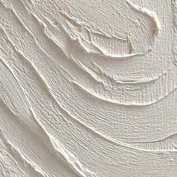 WHITE SEA: 3D Wave Relief Sand Textured Plaster Canvas Set of 3