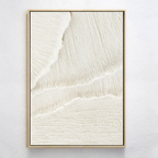 CASCADES: White Wabi Sabi Textured Wall Art