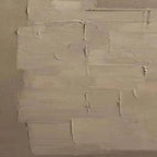 Javier Ramirez's Textured Taupe Abstract painting: minimalist, modern art with a textured surface and neutral taupe tones.