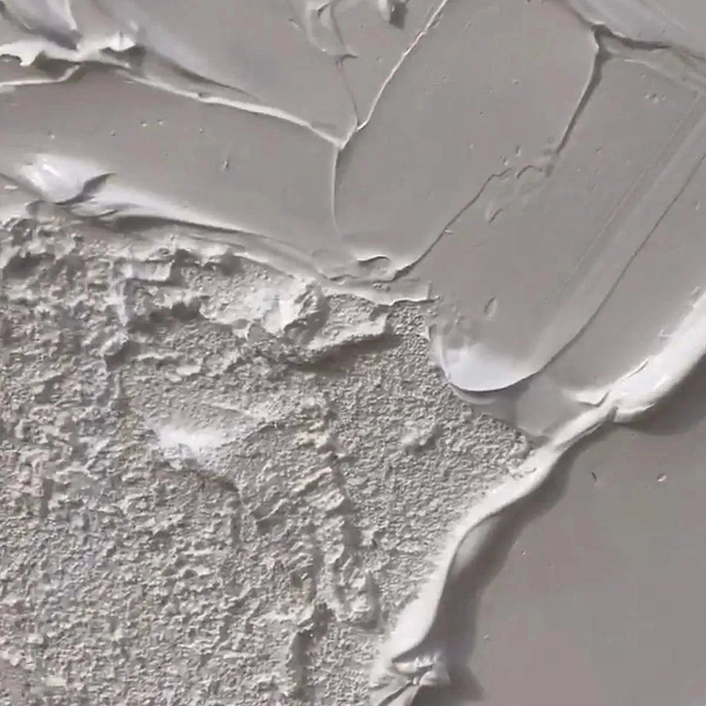 WHITE TEXTURE: Heavy Impasto Pure White Serene Purity Canvas