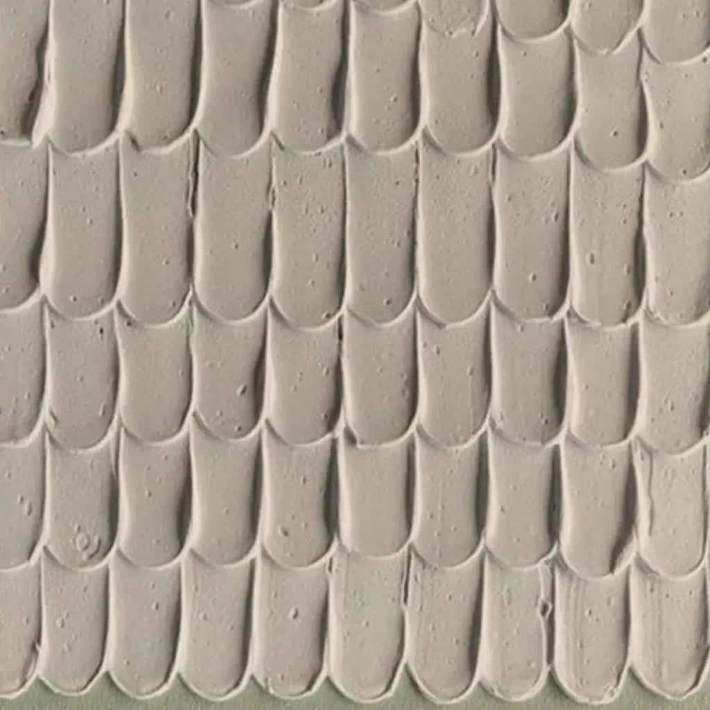 Textured Scales by Liam O'Connell: abstract art with scale pattern in neutral tones, Wabi Sabi inspired, modern decor.