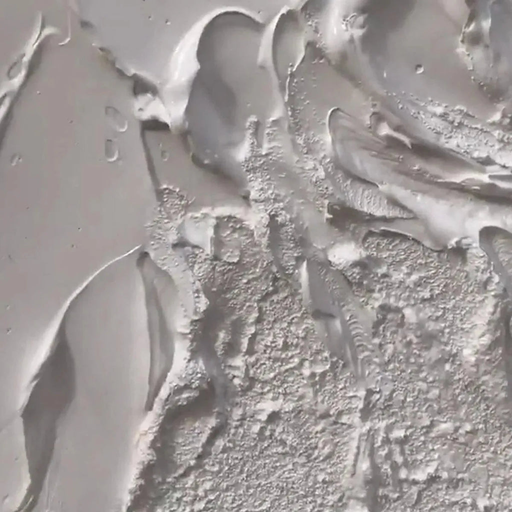 WHITE TEXTURE: Heavy Impasto Pure White Serene Purity Canvas