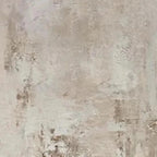 Textured Beige Abstract painting by Javier Ramirez, minimalist artwork with layered texture and neutral beige tones.