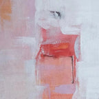 BLUSHING DAWN: Textured Minimalist Wall Art Neutral Pink Canvas
