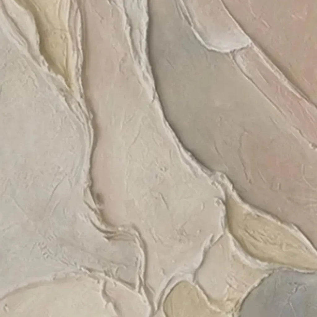 SERENE TEXTURES: Textured Impasto Gentle Undulations Canvas