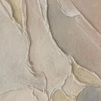 SERENE TEXTURES: Textured Impasto Gentle Undulations Canvas