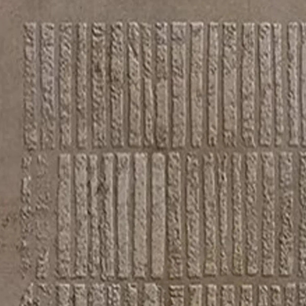 Javier Ramirez's TEXTURED BROWN GRID painting, minimalist brown textured grid pattern, modern wall art, earth tone color.