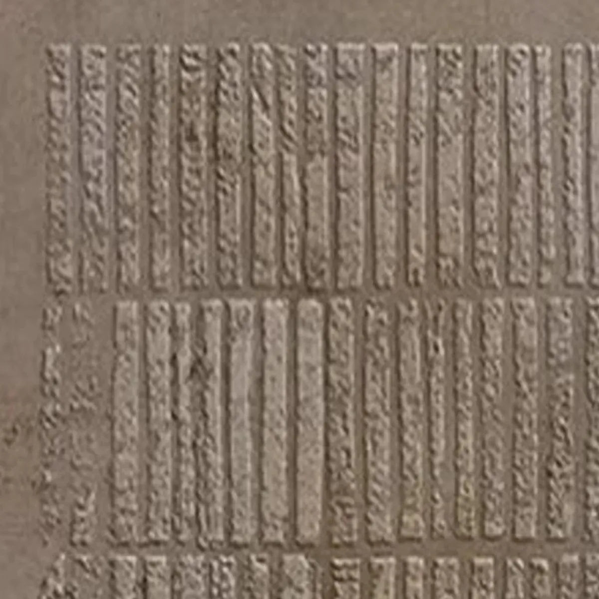 Javier Ramirez's TEXTURED BROWN GRID painting, minimalist brown textured grid pattern, modern wall art, earth tone color.