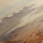 DESERT MIST PANORAMIC: Minimalist Misty Desert Landscape Canvas