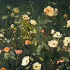 WHISPERING MEADOW PANORAMIC: Impressionistic Delicate Blossoms Canvas