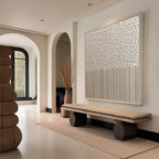 ZENITH: Textured Wabi-Sabi Minimalist Abstract Wall Art
