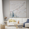 ALPINE LINE: Ski Wall Art Canvas