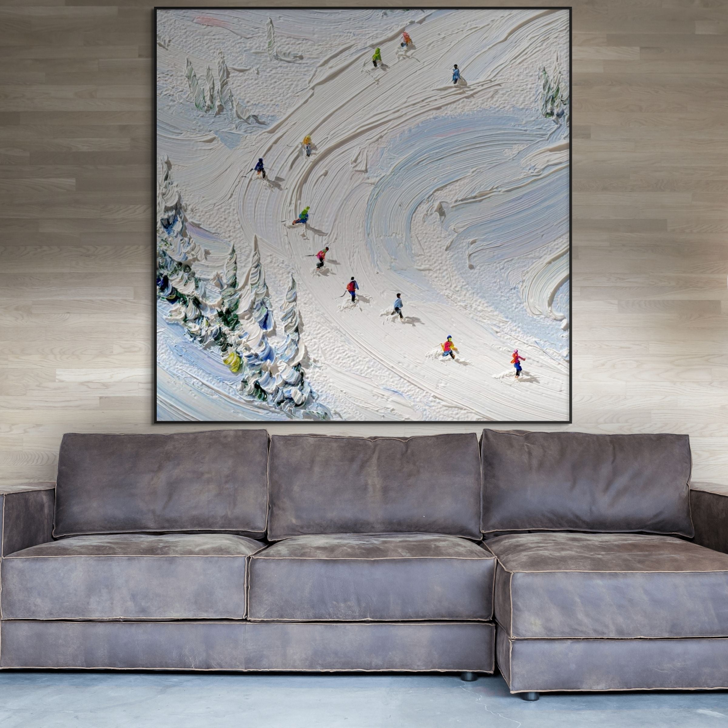 ALPINE SPEED: Ski Wall Art Canvas