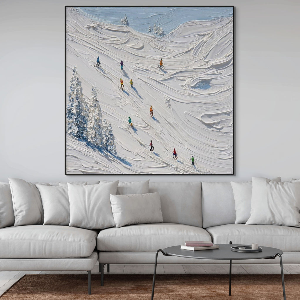 ALPINE PEAK: Ski Wall Art Canvas
