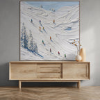ALPINE PEAK: Ski Wall Art Canvas