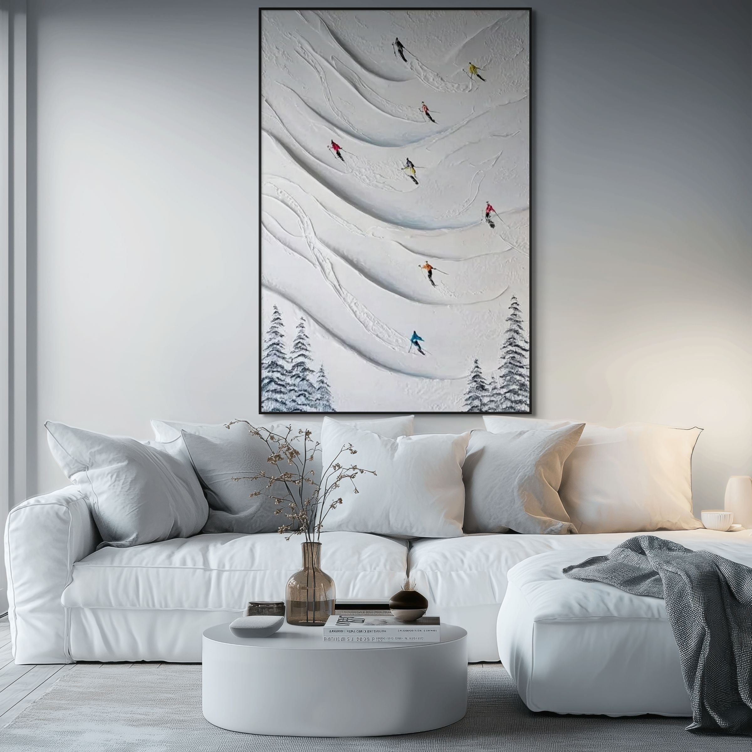 ALPINE DRIFT: Ski Wall Art Canvas