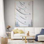 ALPINE DRIFT: Ski Wall Art Canvas