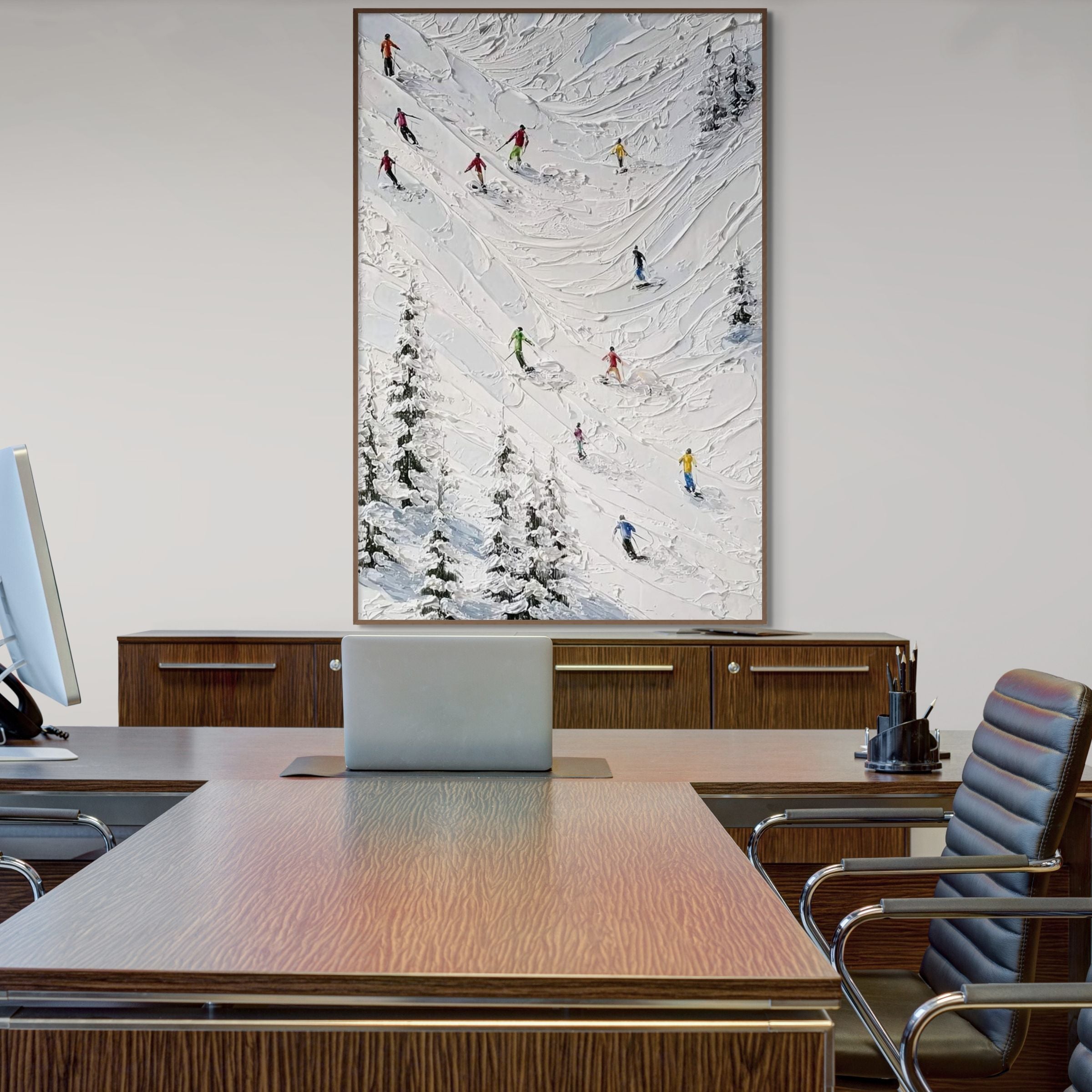 ALPINE MOTION: Ski Wall Art Canvas