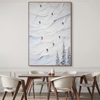 ALPINE TRACKS: Ski Wall Art Canvas