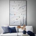 ALPINE TRACKS: Ski Wall Art Canvas