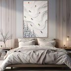 ALPINE DESCENT: Ski Wall Art Canvas