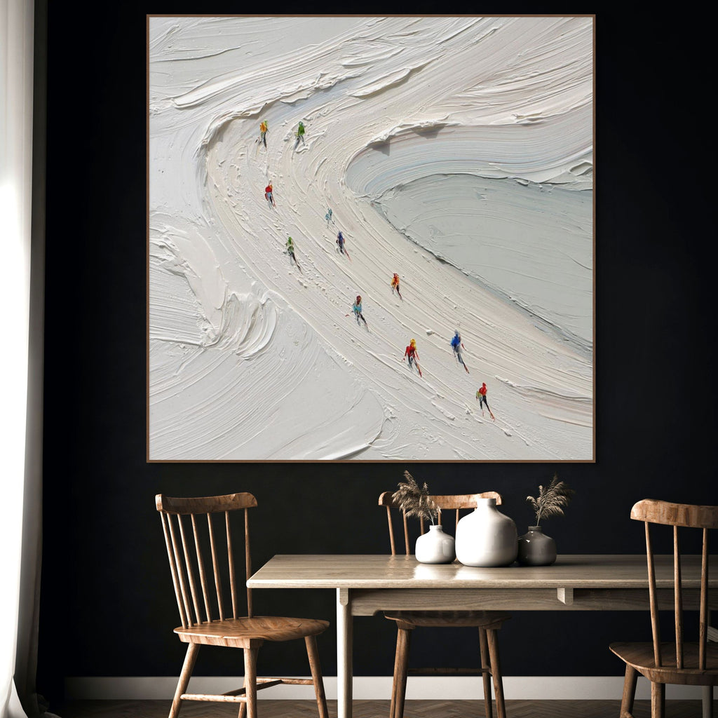 ALPINE RUSH: Ski Wall Art Canvas