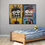 DUALITY: Abstract Figurative Wall Art Expressionist Canvas