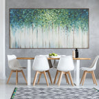 EMERALD FOREST: Abstract Lush Tranquil Mystery Canvas