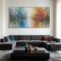 EQUINOX: Impasto Blues Reds Oranges Contrast Landscape Canvas