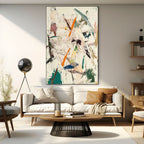 FROZEN RUSH: Textured Abstract Oil Painting Bold Strokes Frozen Energy