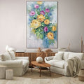 GOLDEN HOUR ROSES: Warm Light Floral Oil Painting