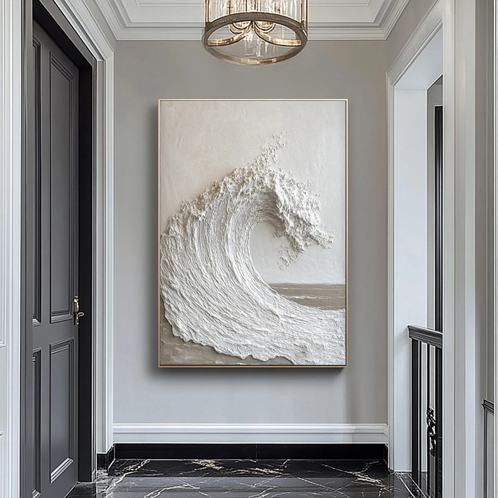 SURGE: Textured Ocean Wave Wall Art