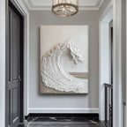 SURGE: Textured Ocean Wave Wall Art