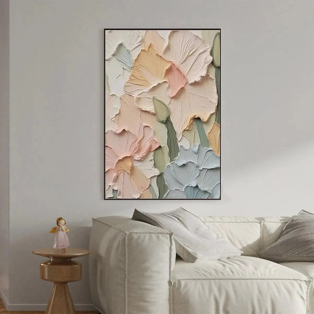 PASTEL PETALS: Soft Floral Wall Art Canvas