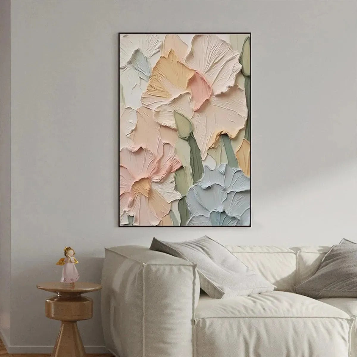 PASTEL PETALS: Soft Floral Wall Art Canvas