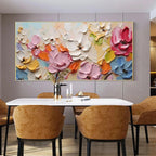 SPRING BOUQUET: Colorful Floral Wall Art Canvas