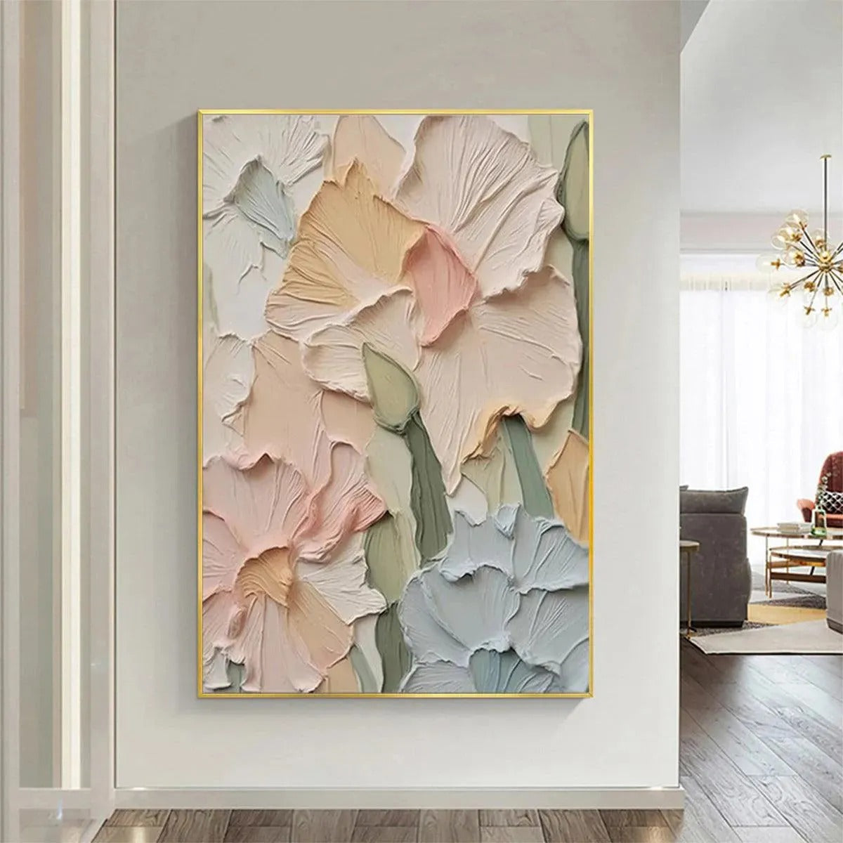 PASTEL PETALS: Soft Floral Wall Art Canvas