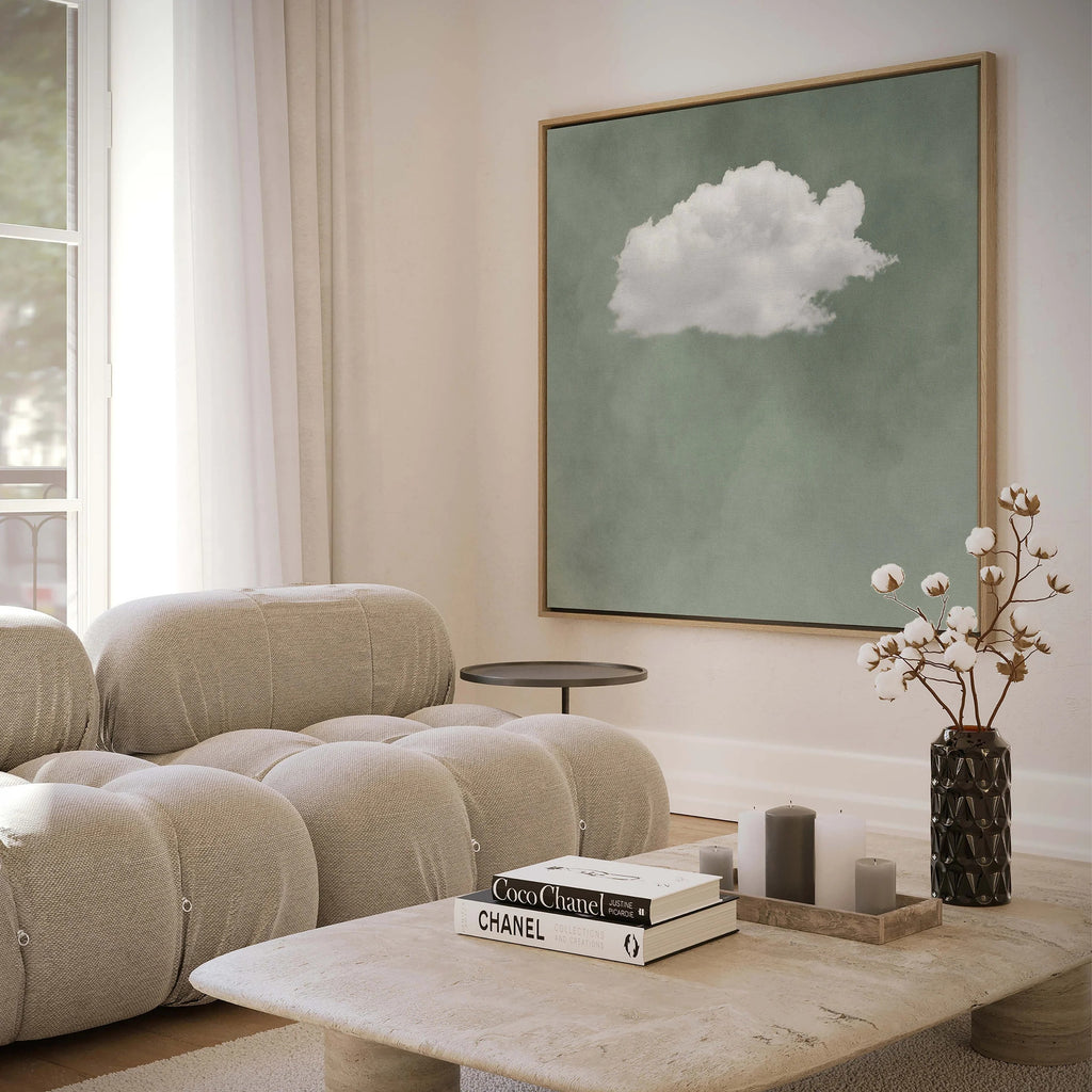 SERENE CLOUD: Minimalist Cloud Wall Art Canvas