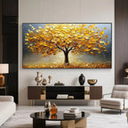 TWILIGHT GROVE: Golden Tree Wall Art Canvas