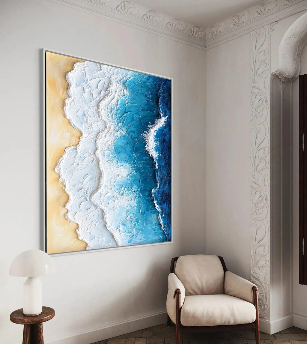 OCEAN EDGE: Textured Beach And Ocean Wall Art