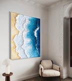 OCEAN EDGE: Textured Beach And Ocean Wall Art