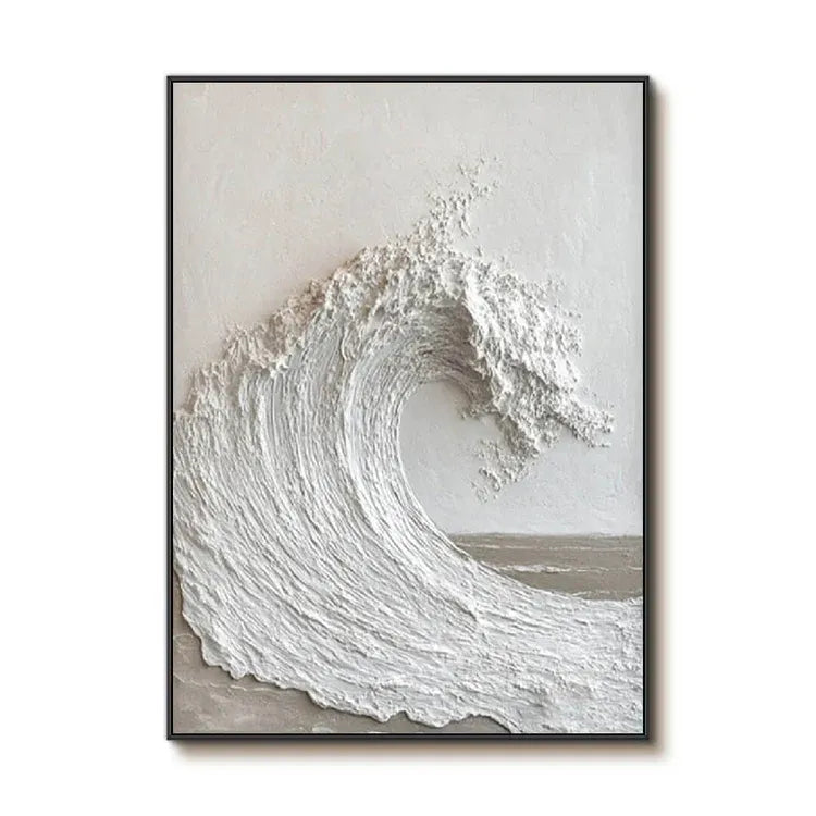 SURGE: Textured Ocean Wave Wall Art