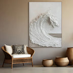 SURGE: Textured Ocean Wave Wall Art