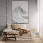 SURGE: Textured Ocean Wave Wall Art