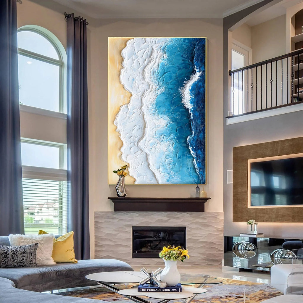 OCEAN EDGE: Textured Beach And Ocean Wall Art