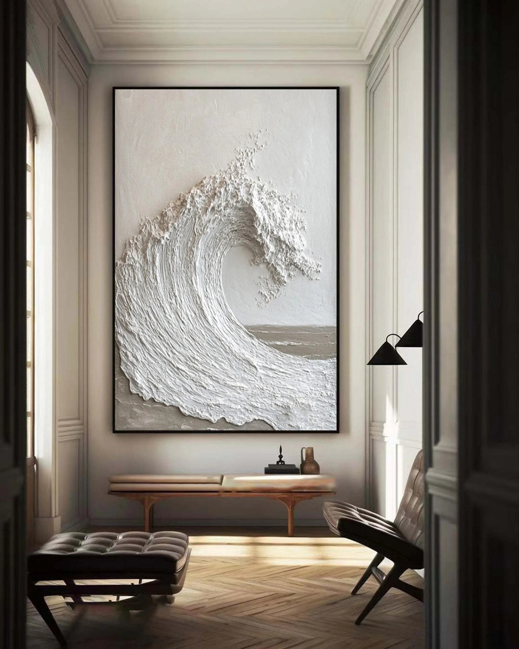 SURGE: Textured Ocean Wave Wall Art