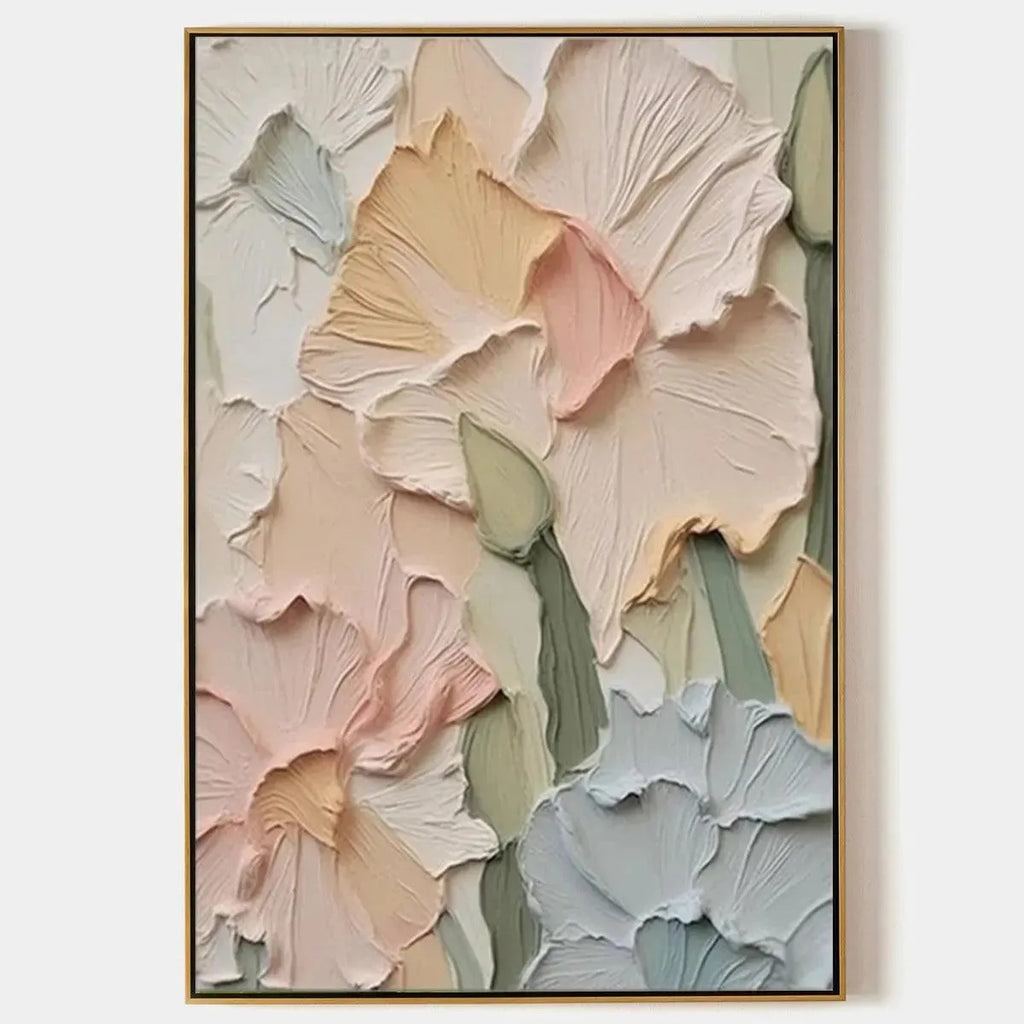 PASTEL PETALS: Soft Floral Wall Art Canvas